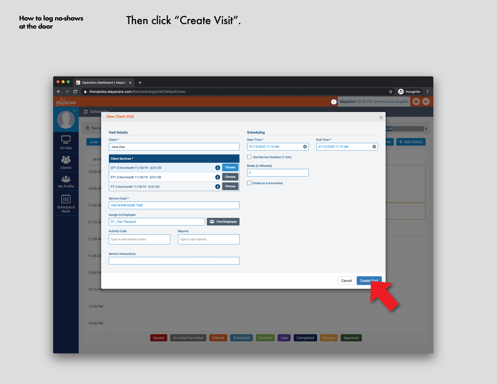 How to log no shows at the door Desktop12.png