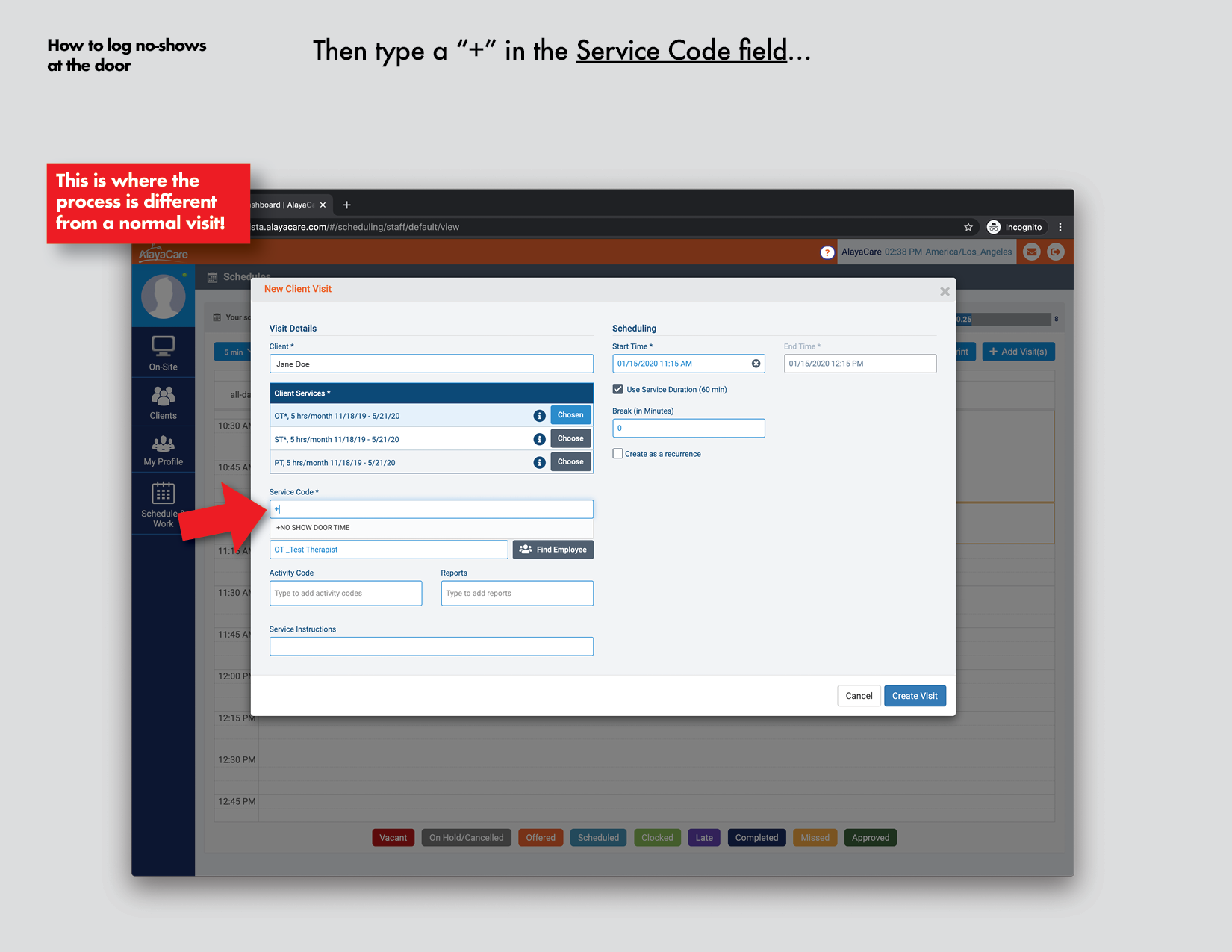 How to log no shows at the door Desktop.png