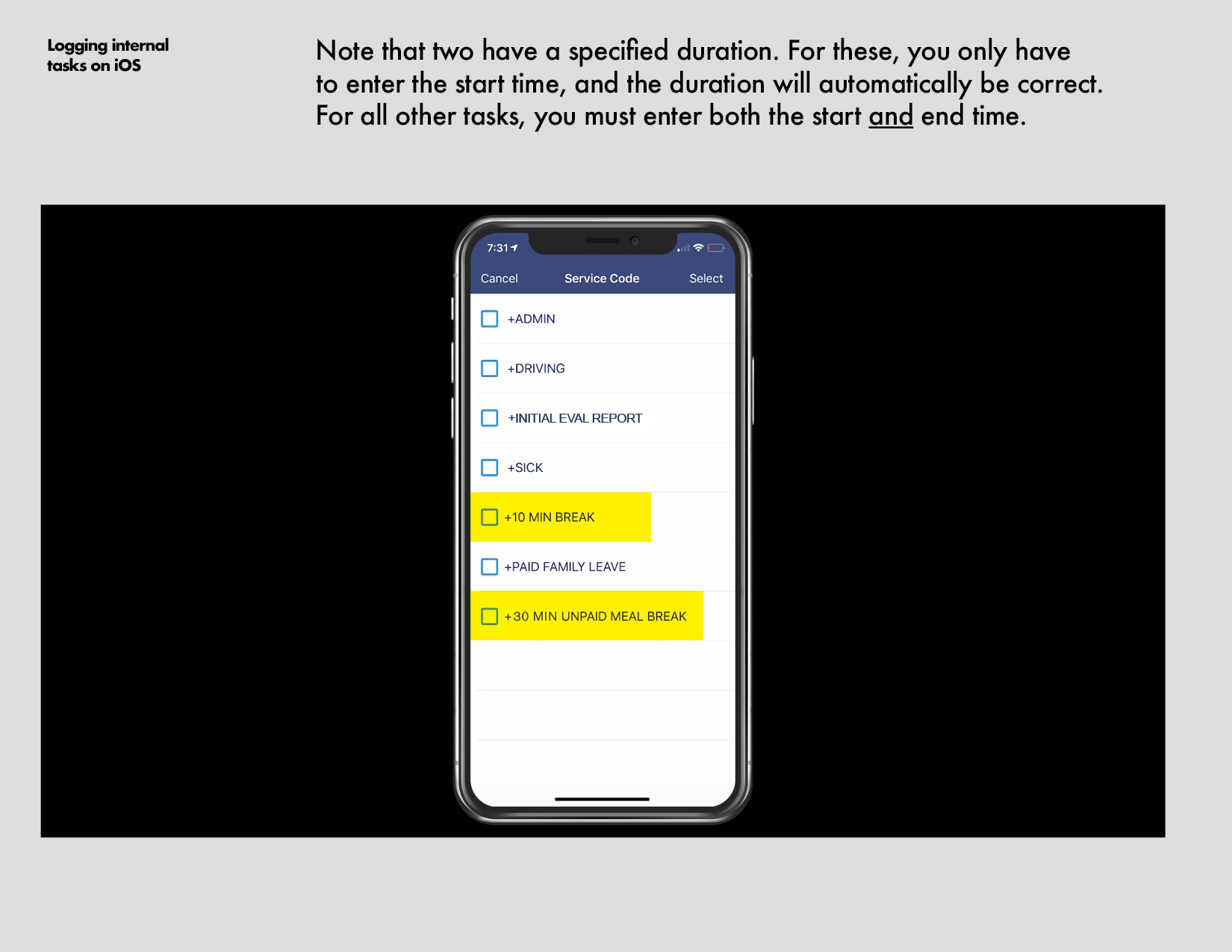 How to log internal tasks iOS8.png