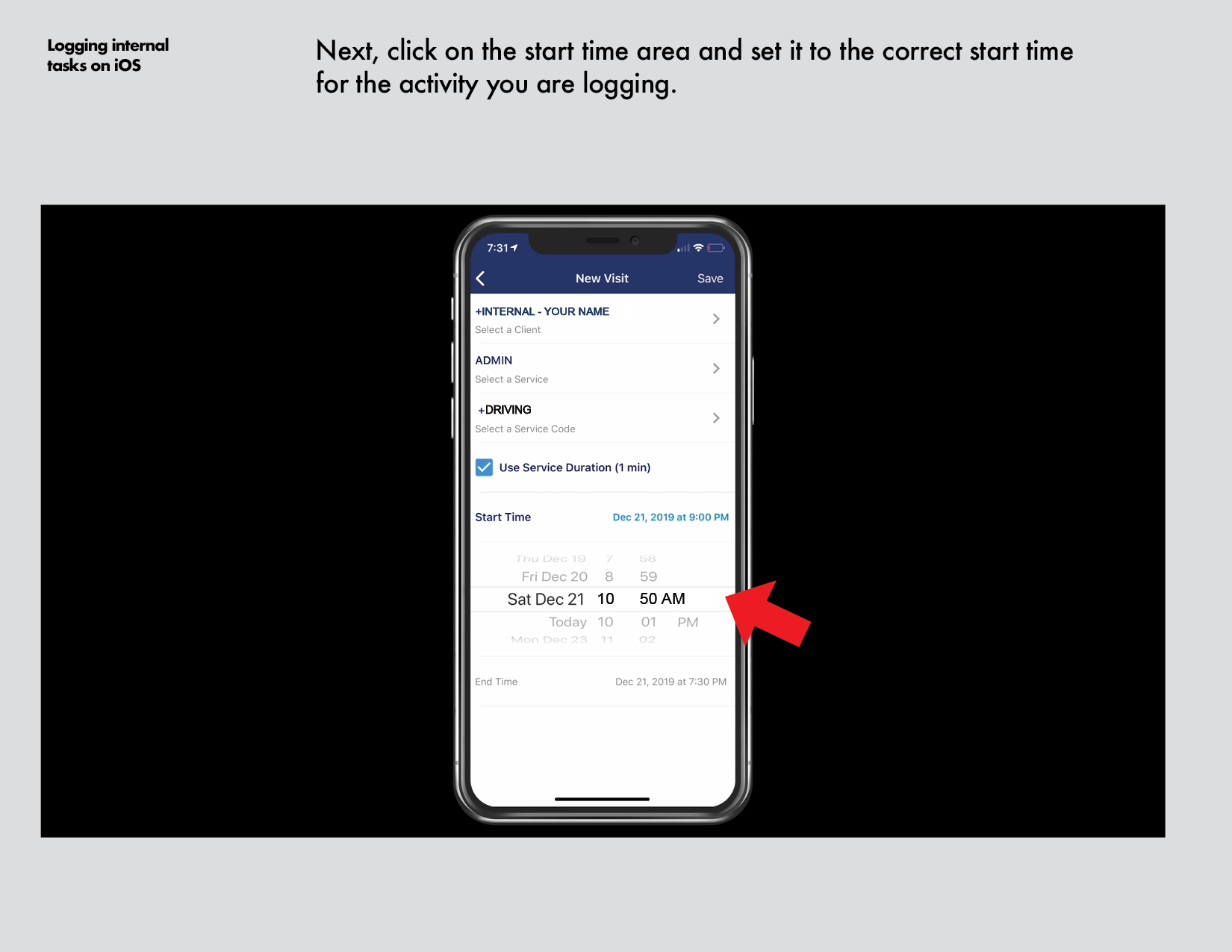 How to log internal tasks iOS11.png
