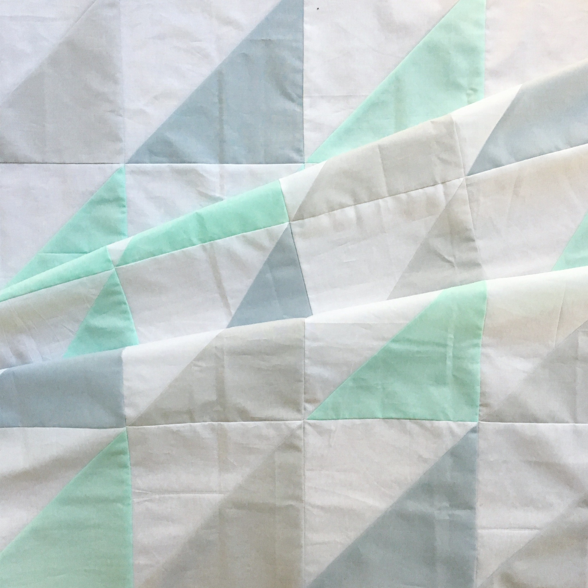 Half Square Triangles - Weekend Baby Quilt