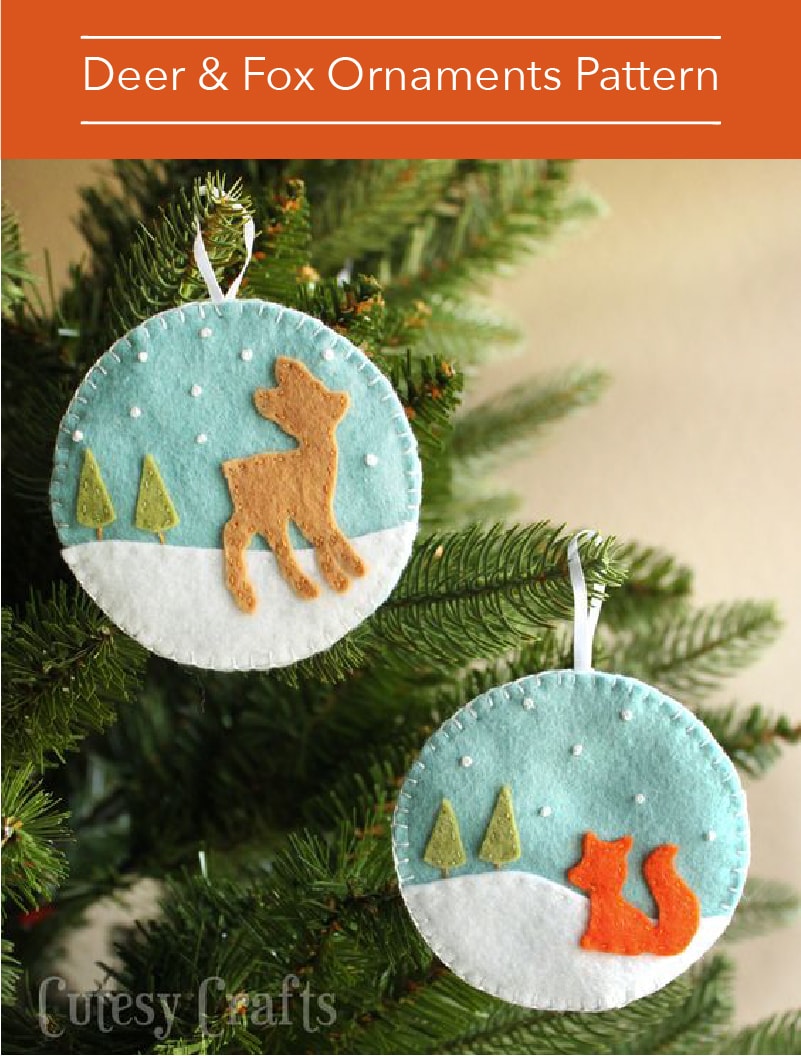 Be Merry & Bright Holiday Decor Digital Download Felt Sewing Pattern