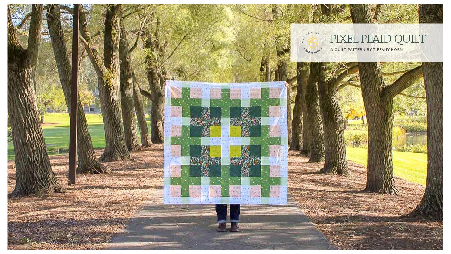 Pixel Plaid Quilt Pattern
