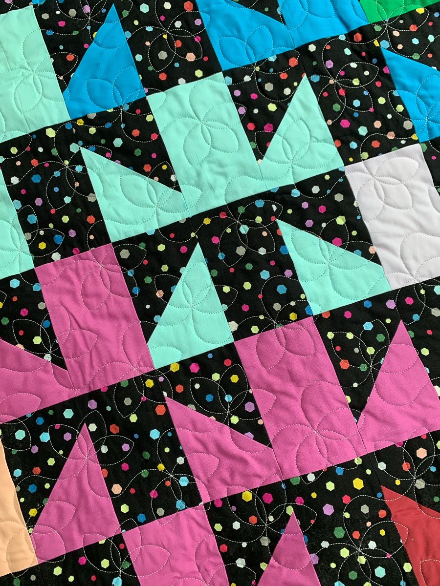 Black (mostly) Quilt Fabric
