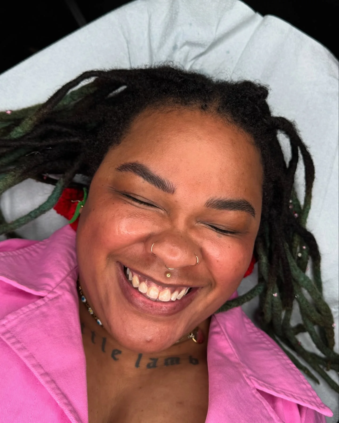 Tattooing your best friend hits different 🥹🥲🫶🏼❤️&zwj;🔥 it had been over 2 years since I did the first session on Kolby&rsquo;s brows (they were my model during my training with @moorebeautylove !) and they still looked great, but we were ready f