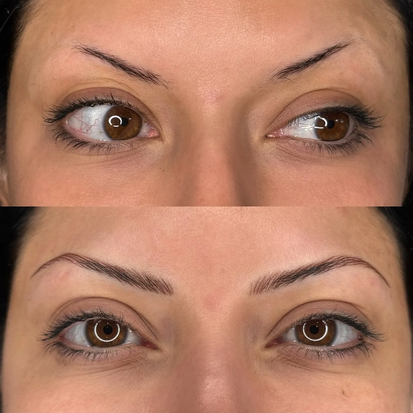 Here for the thin brow representation 🫡 As soon as this angel walked into the studio I was so excited to translate her daily makeup style into a tattoo. Thin brow tattoos don&rsquo;t have to be only solid/powder style, they can look soooo gorgeous w