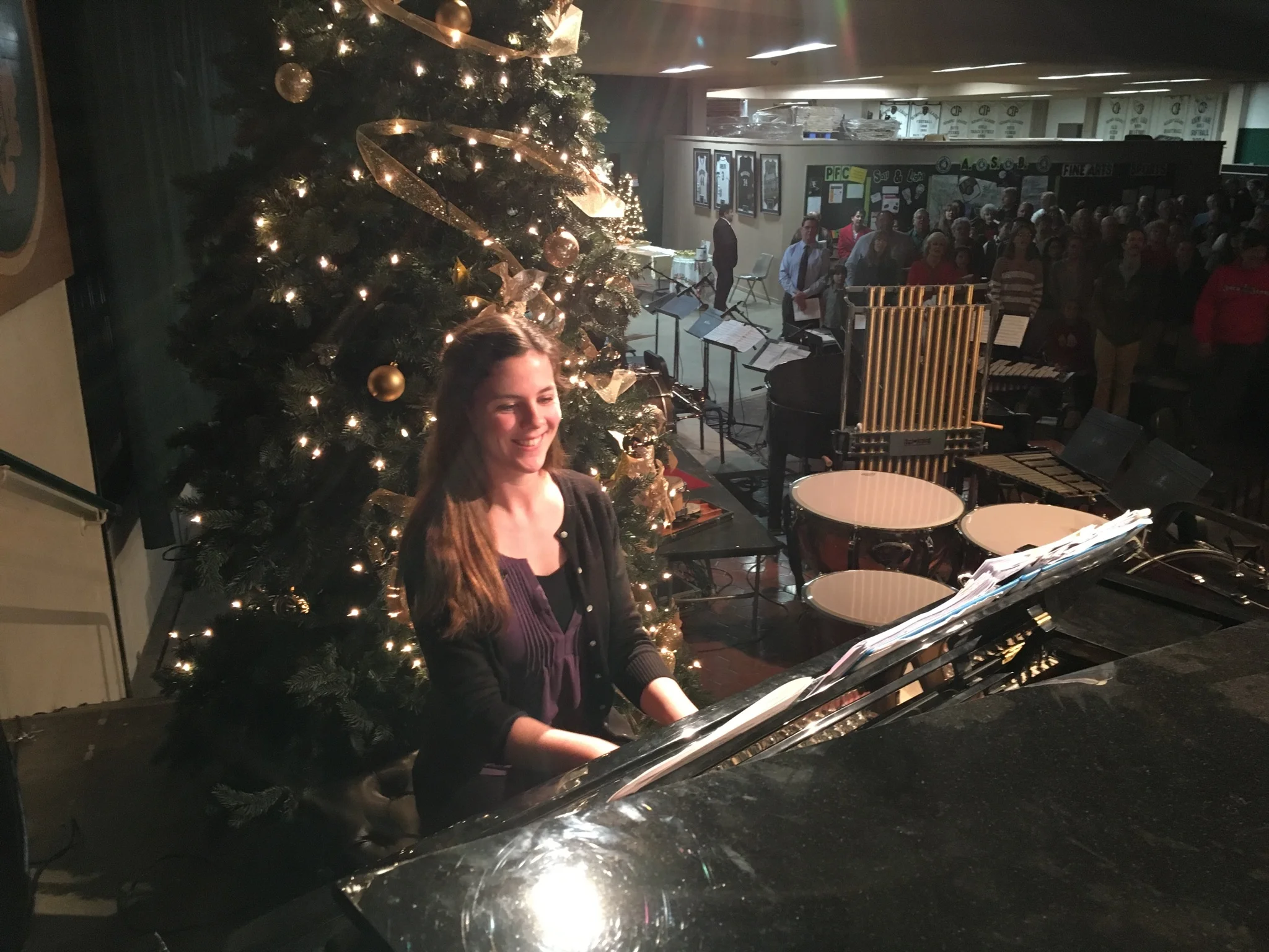 Playing the Hallelujah Chorus for Brethren Christian High School's Christmas Concert, 2015
