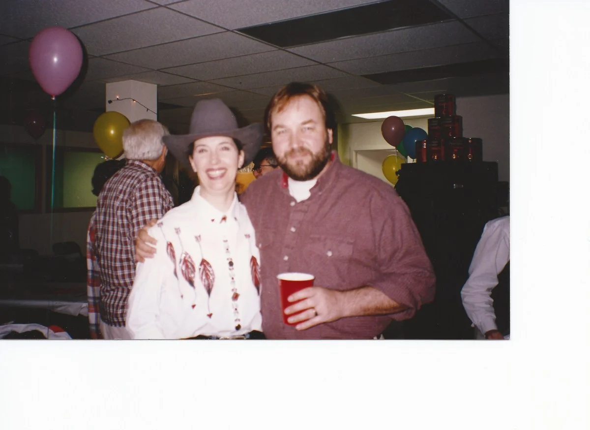 Tool Time's Richard Karn with April Brown Auctioneer