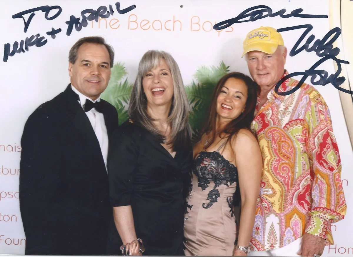 Mike and Jackie Love (BeachBoys) with April Brown Auctioneer