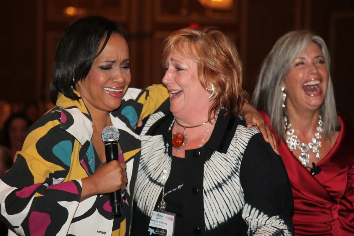 Judge Glenda Hatchet with April Brown Auctioneer