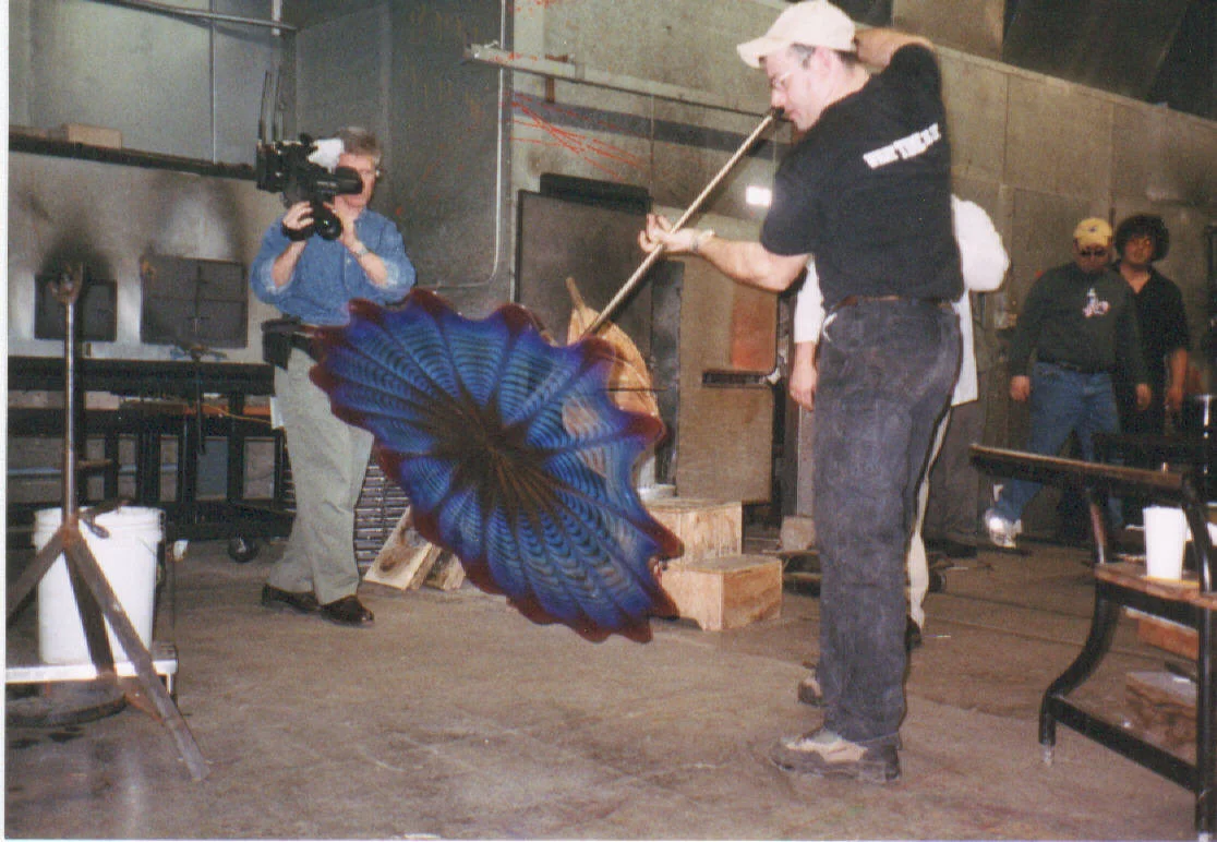 BLOWING GLASS FOR AUCTION