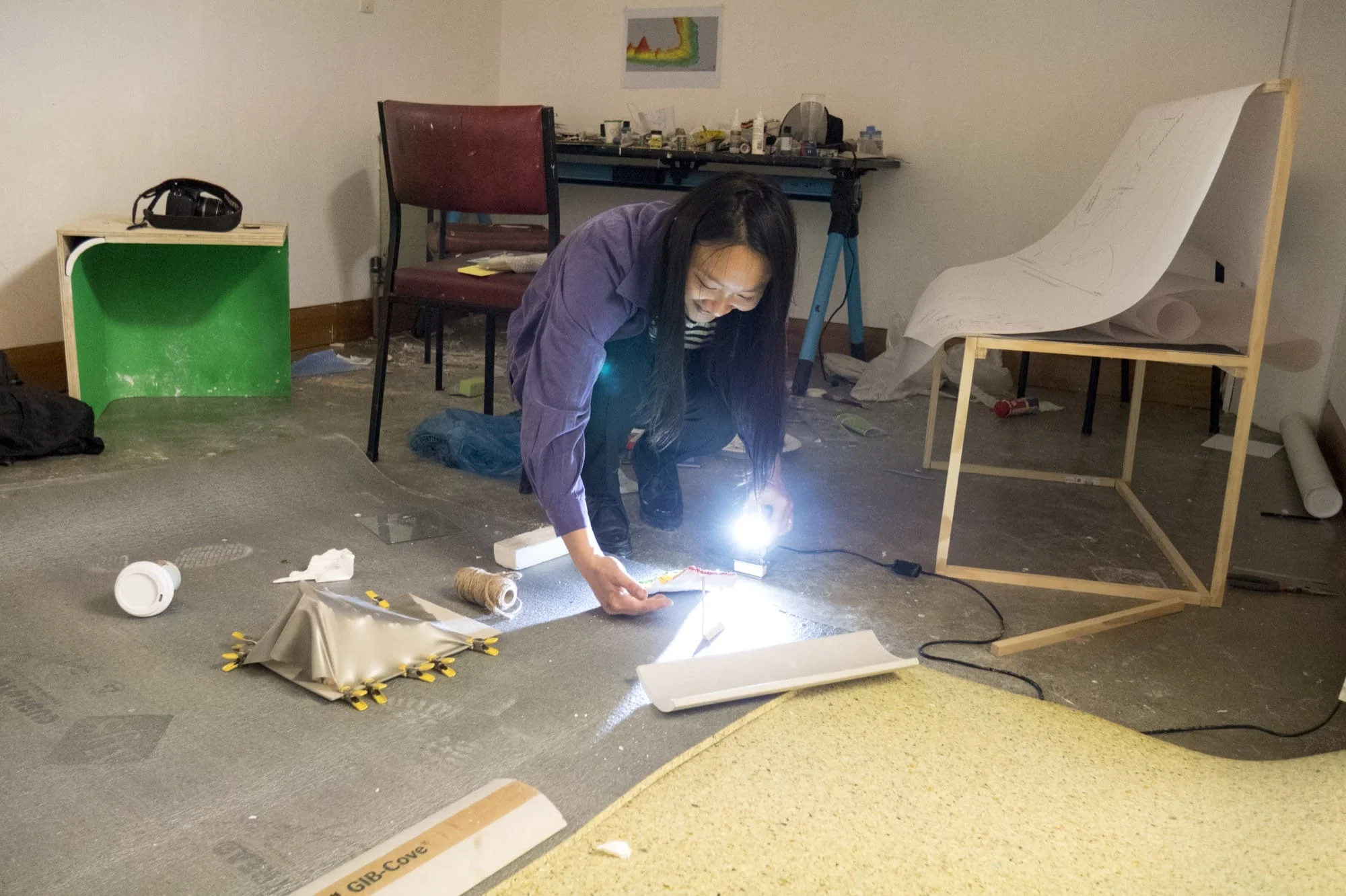 Multimedia artist Jossette Chiang in Studio 29