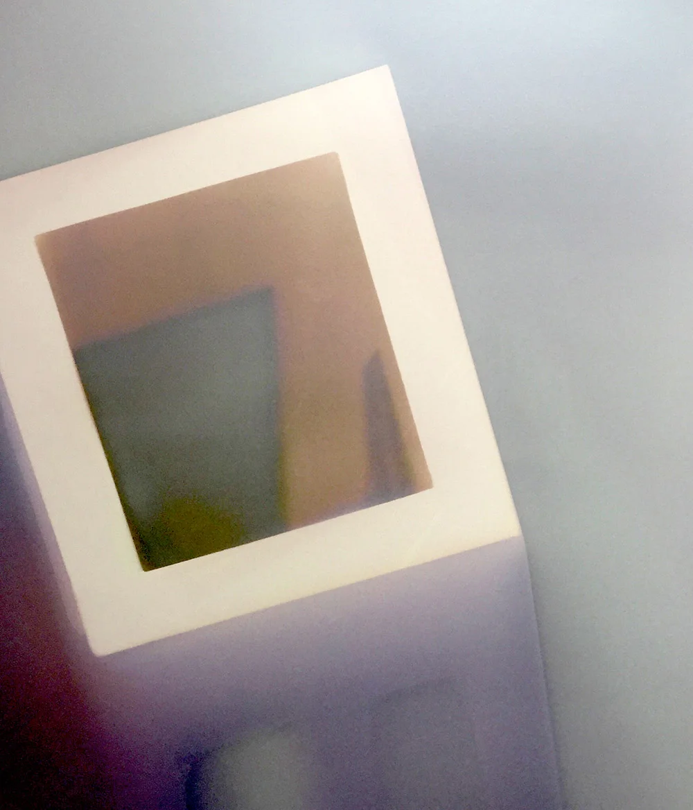 Untitled Sungram of shadows cast on resin coated matte photographic paper.