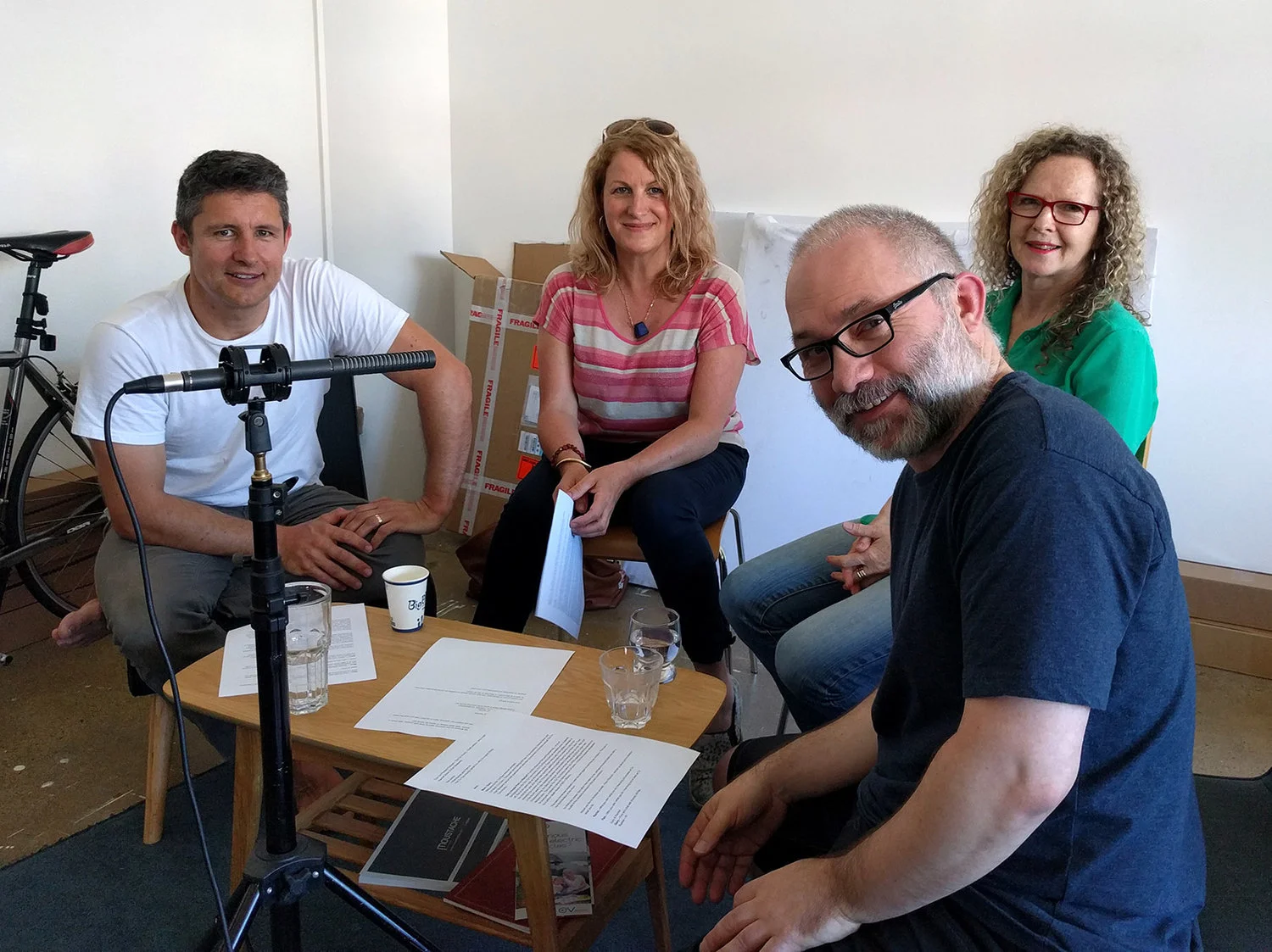 Recording the second podcast