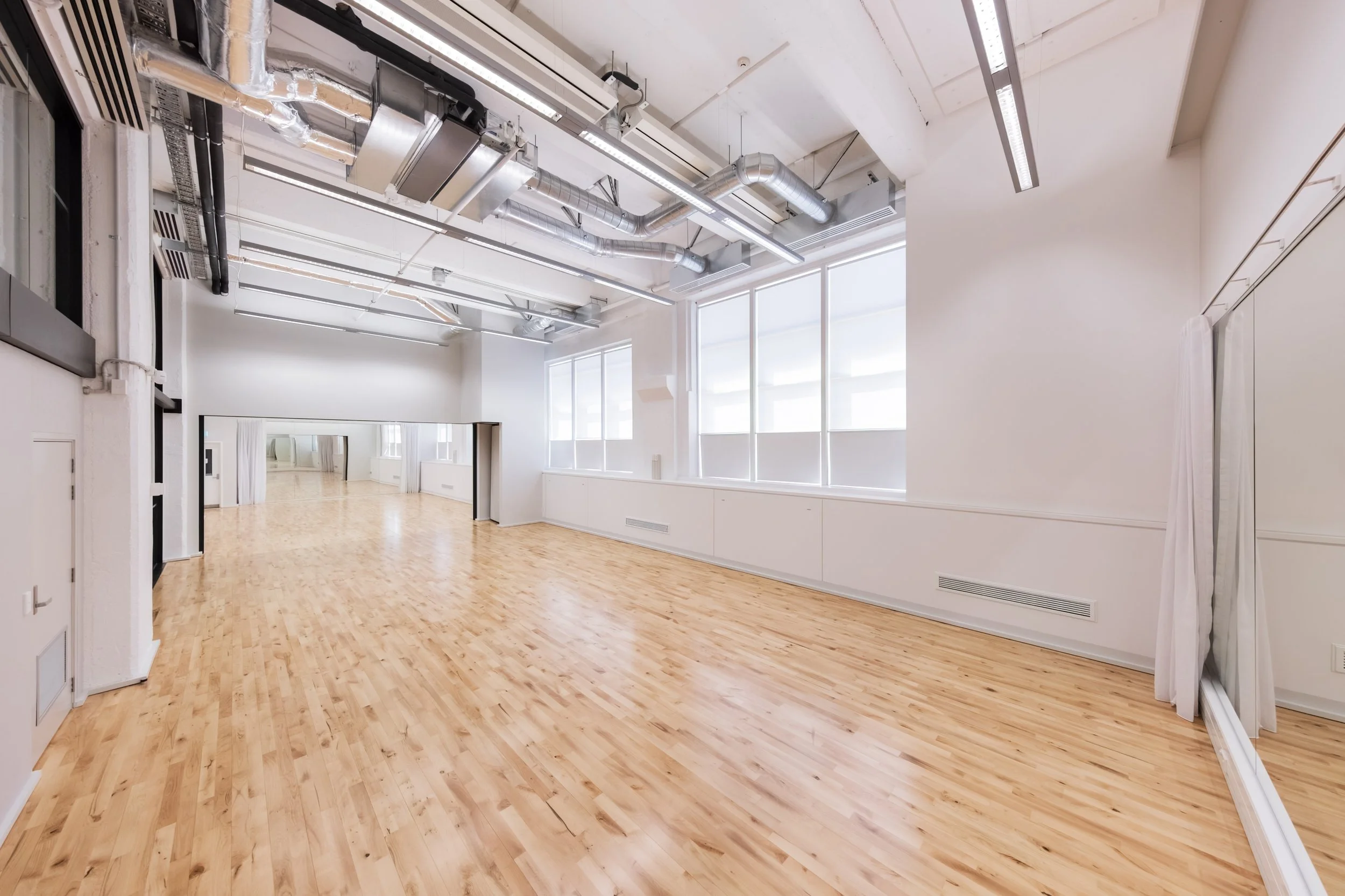 Dance studio 1 and 2 combined