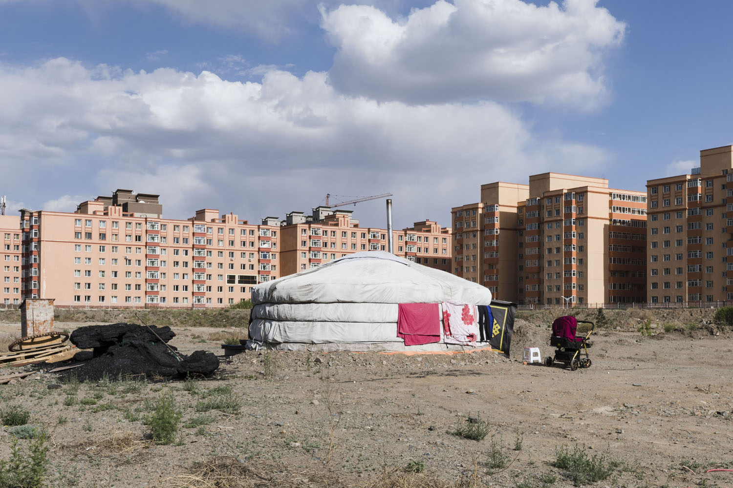 Traditional Gur hut near the Selbe River. Ulaanbaatar, Mongolia. 2018.