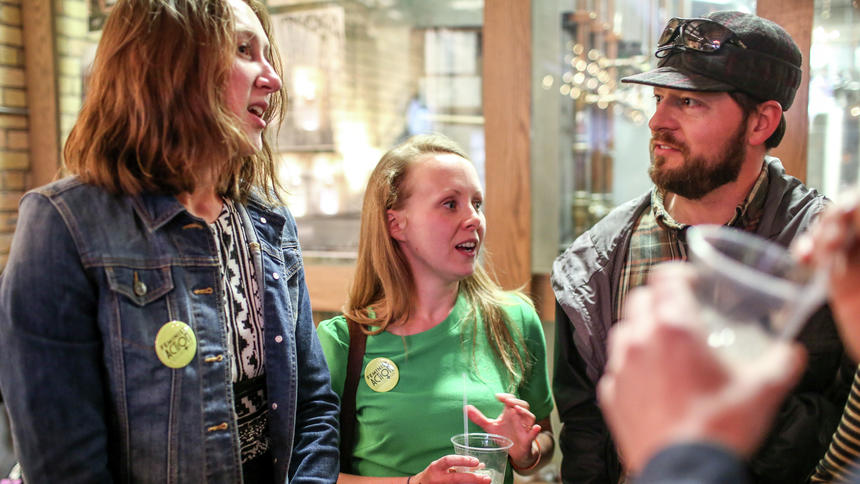 Abigail Mlinar (FAC), Molly Josefson (MAP), & friend Image by Clint Austin, of the DNT