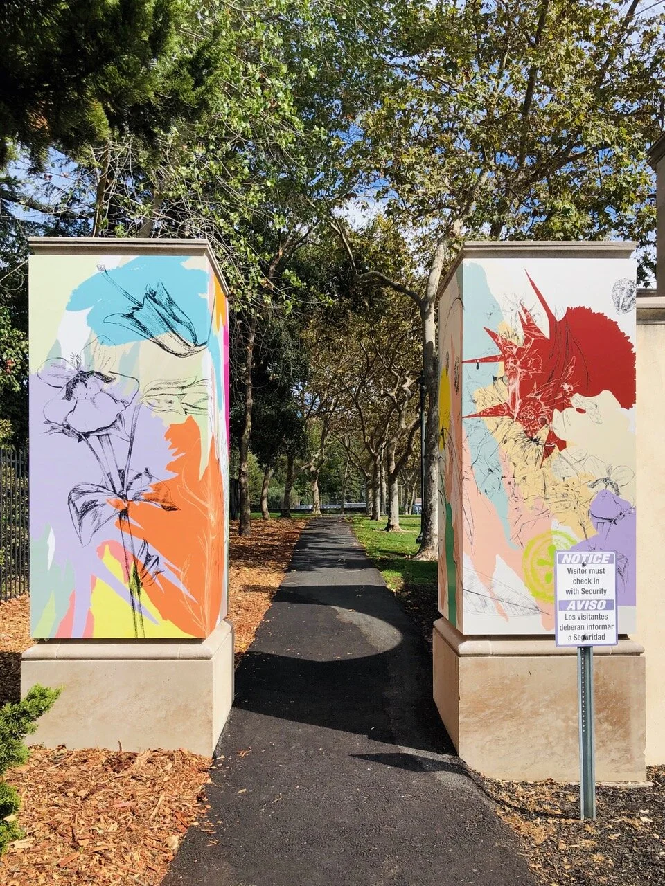 Details of Left Entrance - “Converging Flora” 2020