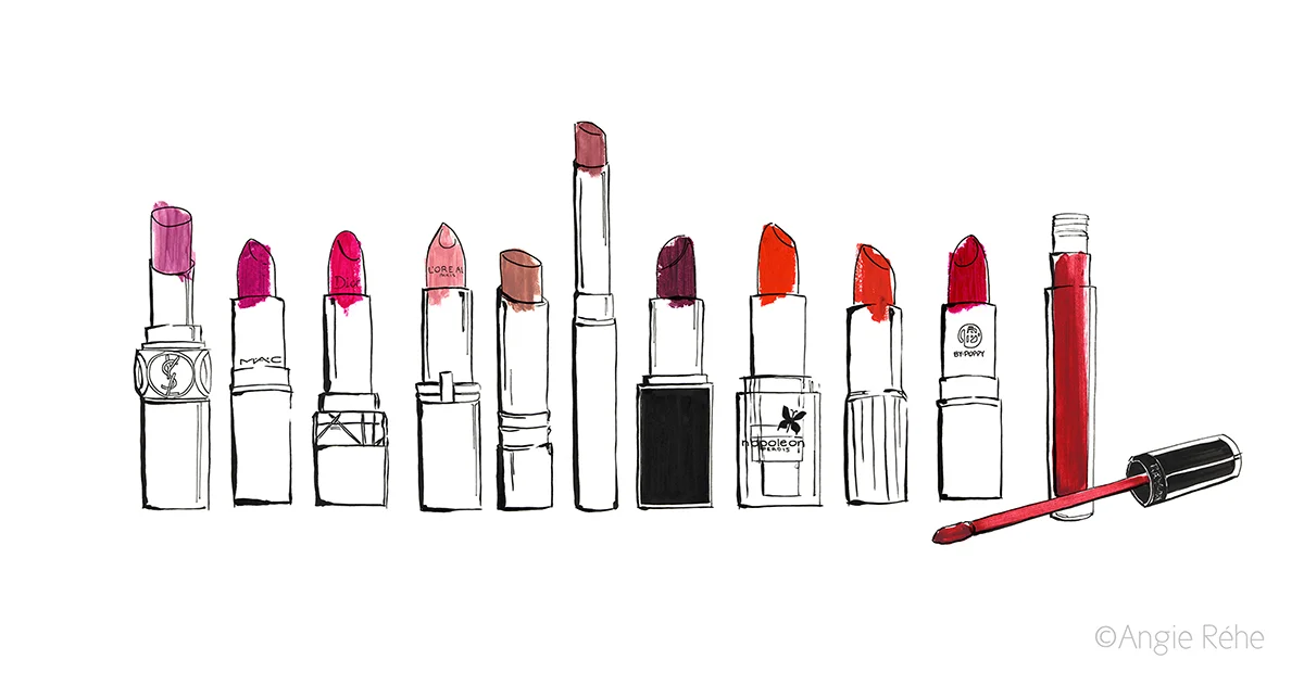Elle magazine Lipstick Skyline