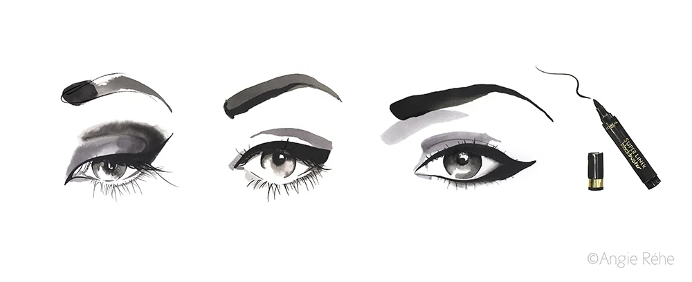 L'Oreal Winged Eyeliner - Harpers Bazaar magazine