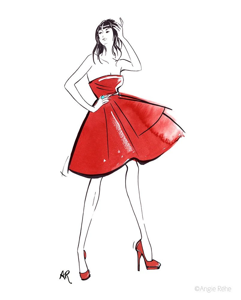 Red Party Girl