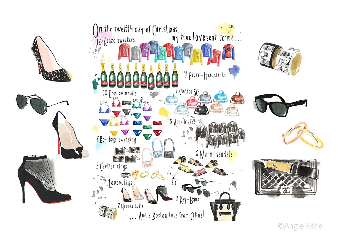 Elle magazine - 12 Days of Xmas