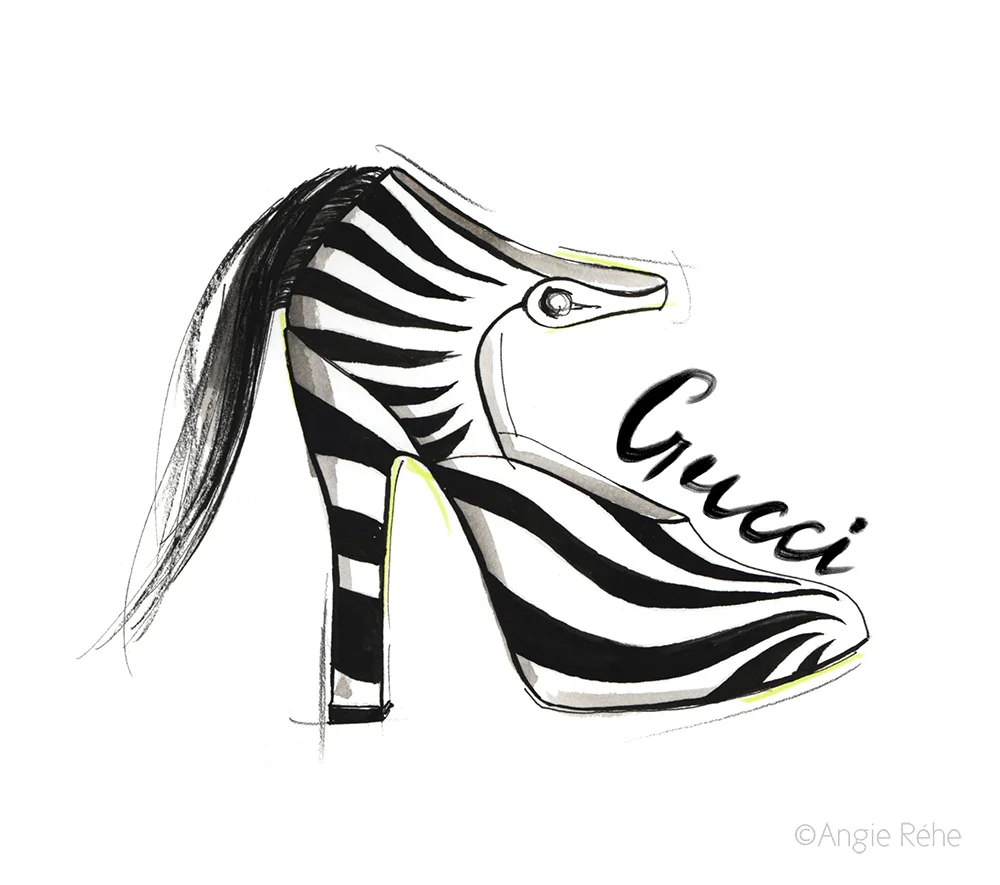 Gucci Zebra Shoe