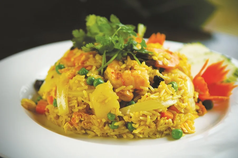 Pineapple Fried Rice with Prawn