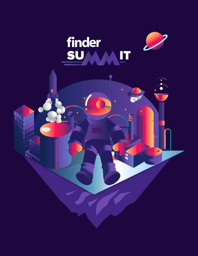  Poster and illustration for Finder.com.au Summit 