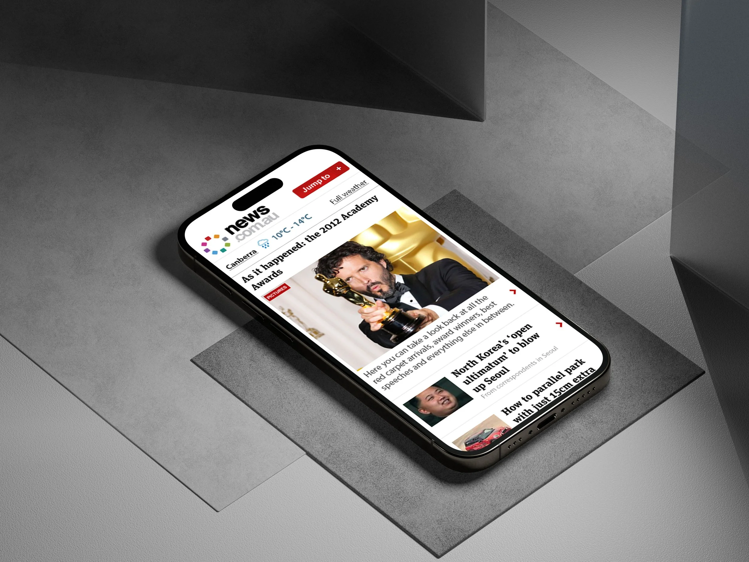 News.com.au mobile redesign