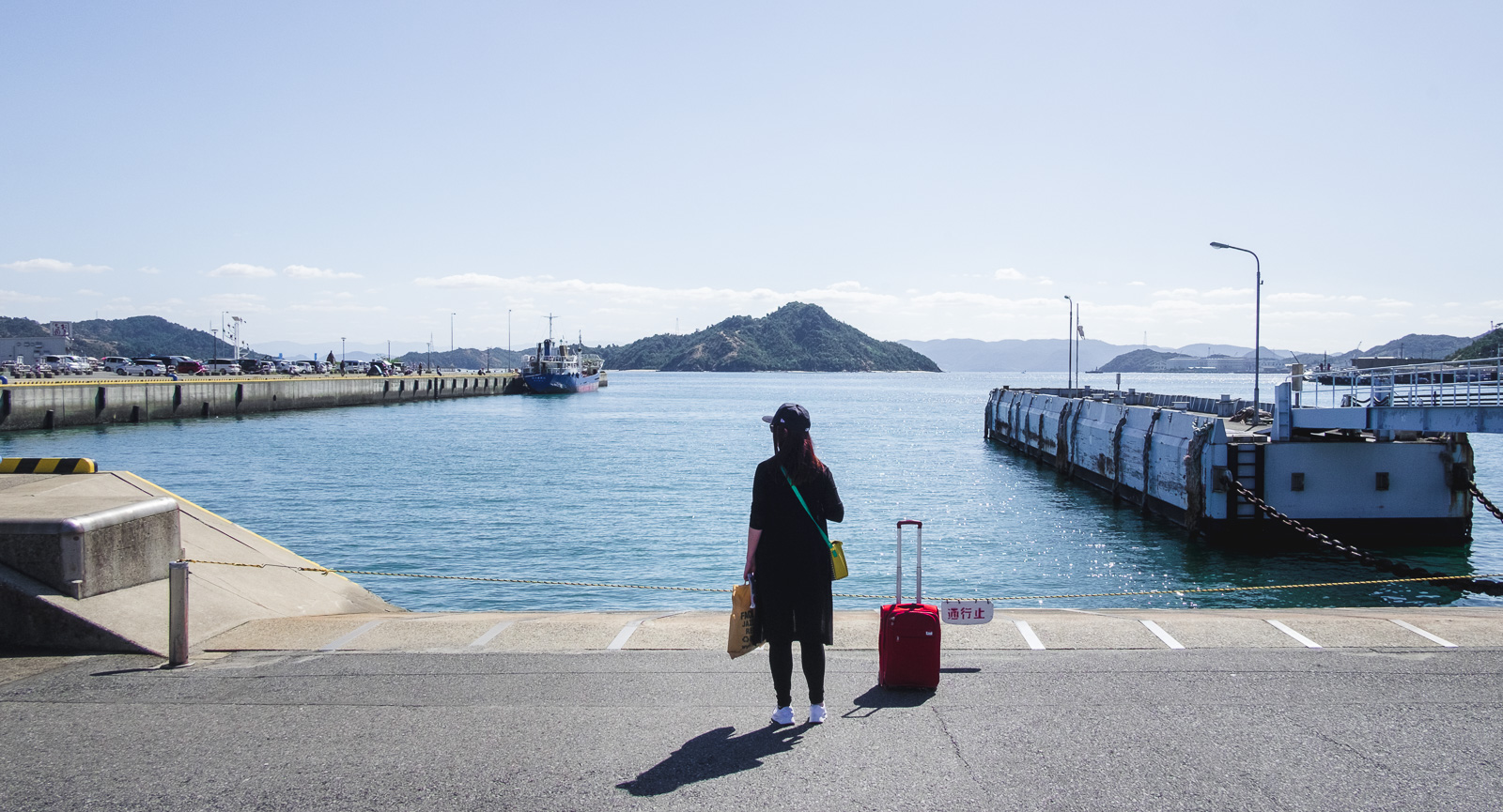 Uno docks, leaving for Naoshima
