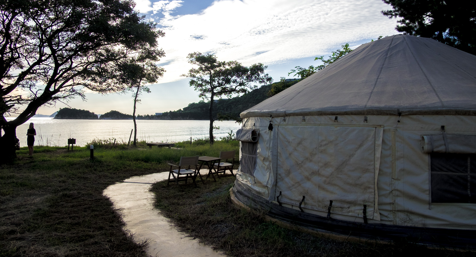 Yurts on Naoshima Island, Tsutsujio Lodge