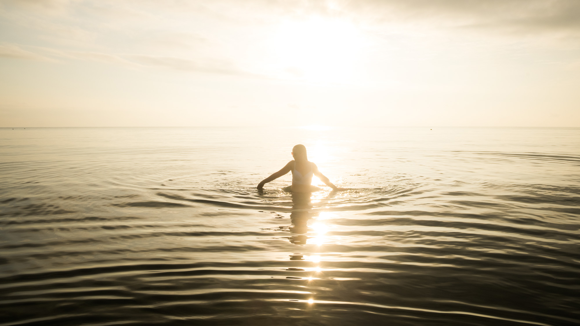 Sunrise swims in Mission Beach, Tropical QLD