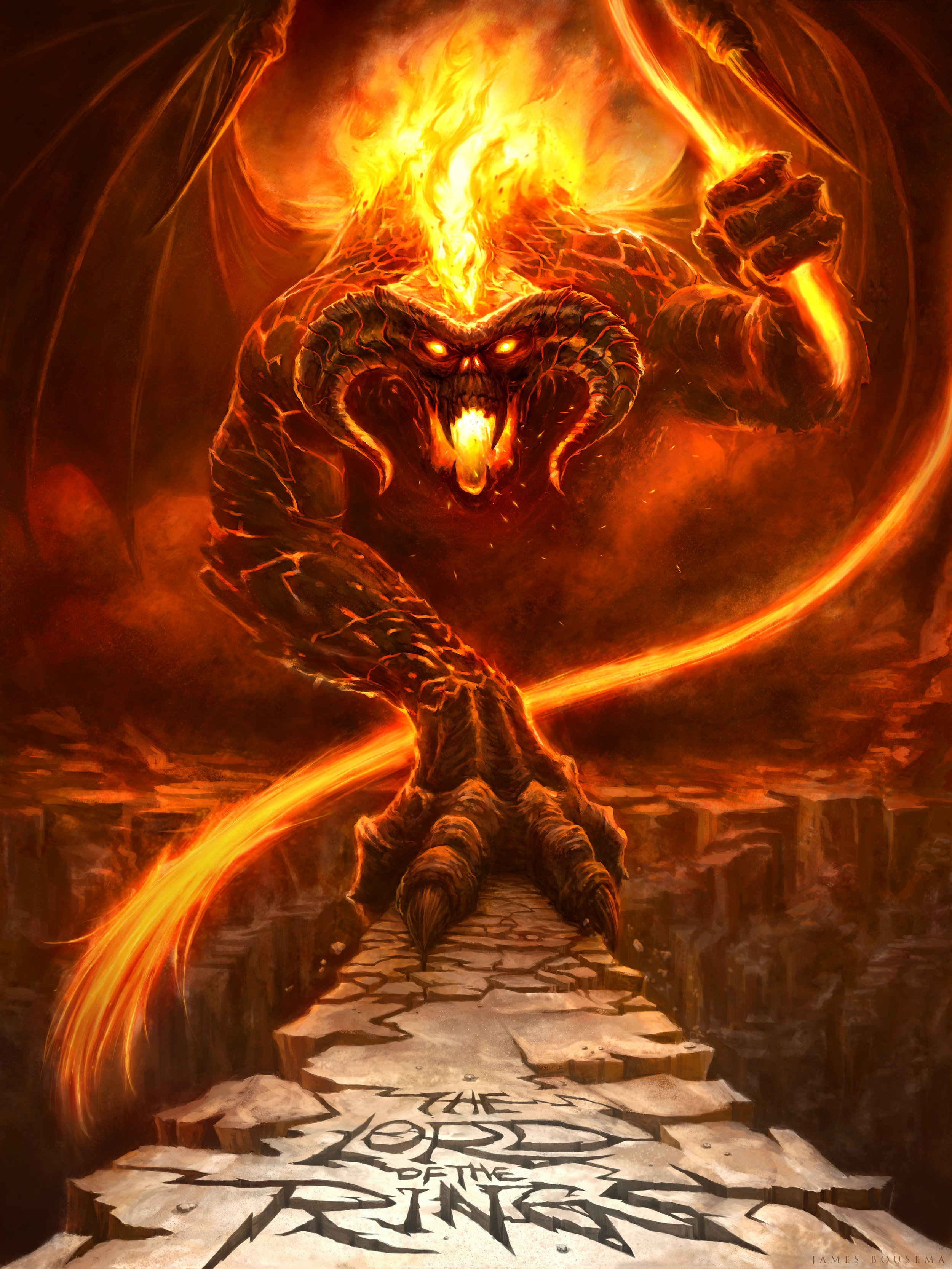 Check out this balrog from Lord of the Rings by Dawid! #fyp #realism #