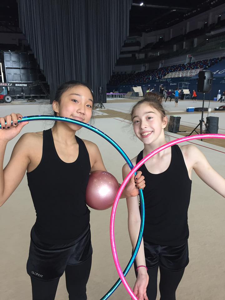 Joy and Sienna in Baku, Azerbaijan 