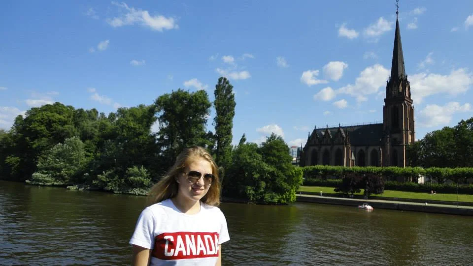 Gymnast Sasha Lukashova in Frankfurt Germany 2014