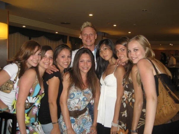 AGG Kalev Gymnasts at the final World Cup banquet in Salou, Spain with famous choreographer Anton 2006