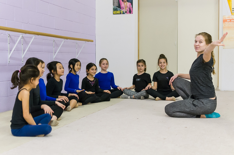 From the Elite Rhythmic Centre, girls in training 