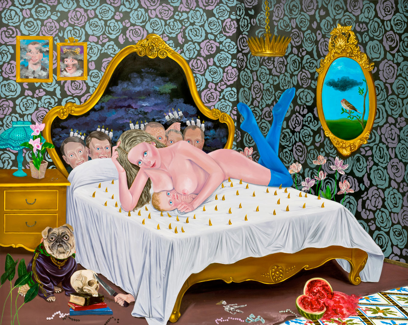 Kill Him Make Me Laugh III, 175x220cm, oil on canvas, 2014 (Private Collection)