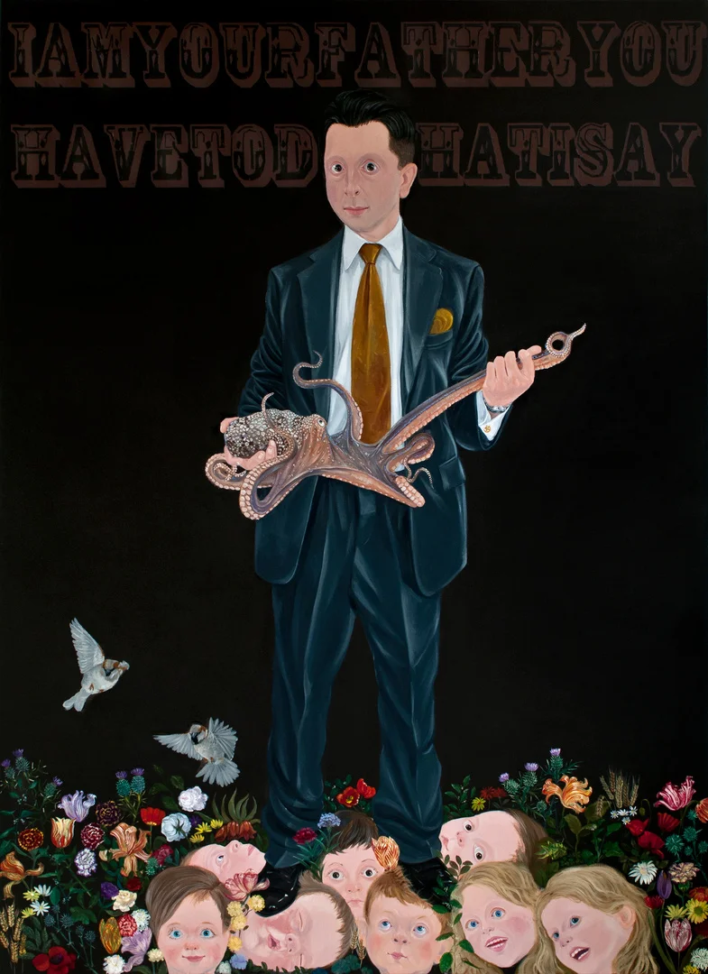 Protect Me With Your Fire II, 185x210cm, oil on canvas, 2012 (Private Collection) 