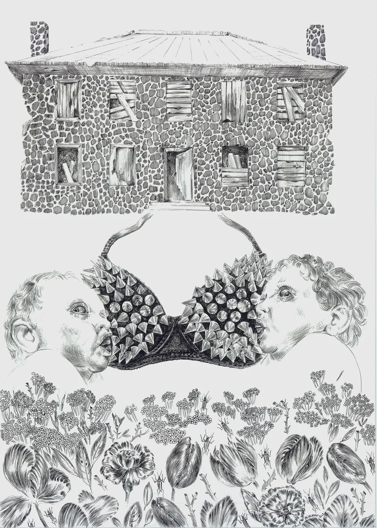 I Can't Doubt My Love XVIII, 70x50 cm, Ink on Paper, 2013 (Private Collection)