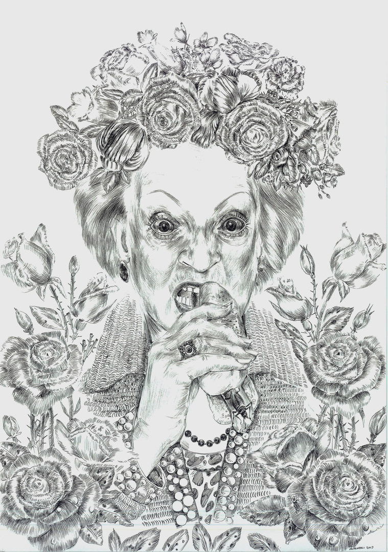  I Can't Doubt My Love XVI, 70x50 cm, Ink on Paper, 2013  (Private Collection) 