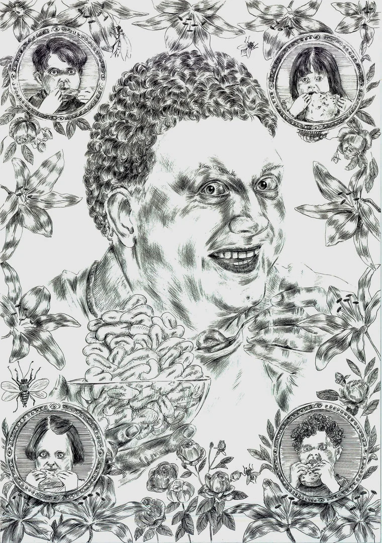 I Can't Doubt My Love VII, 70x50 cm, Ink on Paper, 2013 (Private Collection)