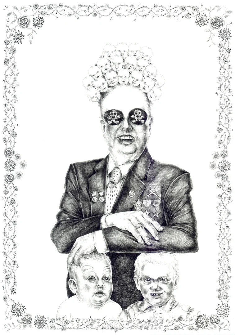 I Can't Doubt My Love VI, 70x50 cm, Ink on Paper, 2013 (Private Collection)