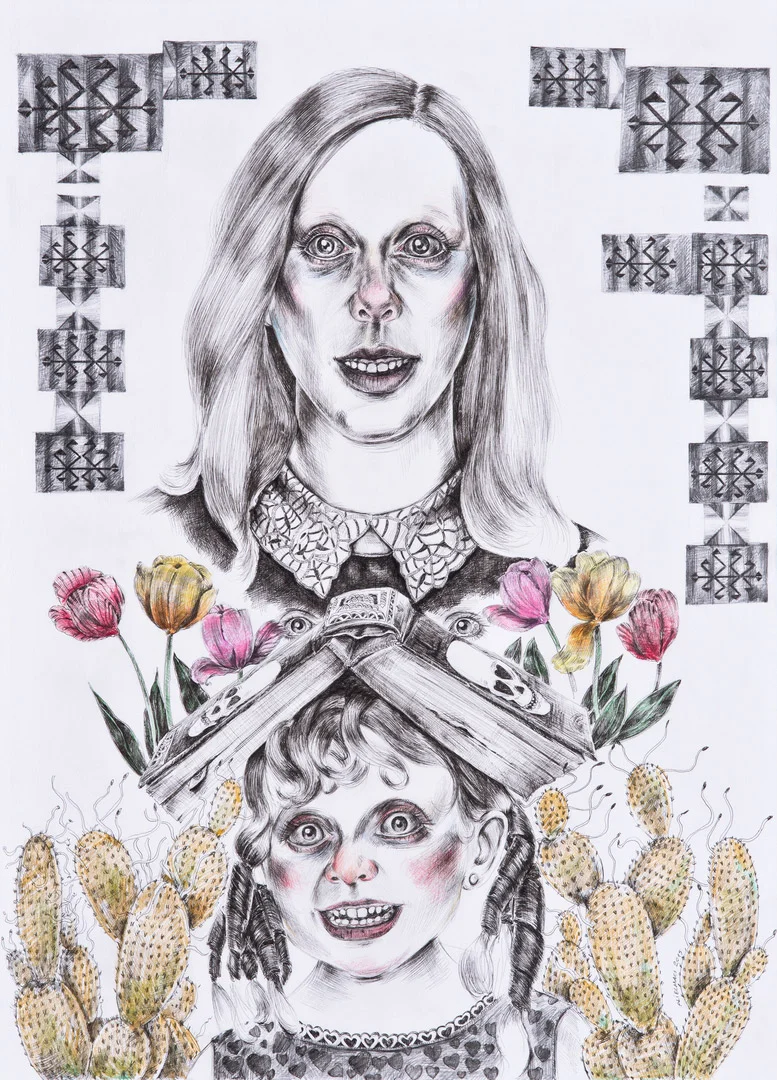 Büyü de Büyü, 70x50cm, Ink Pen and Colored Pencil on Paper, 2014 (Private Collection)