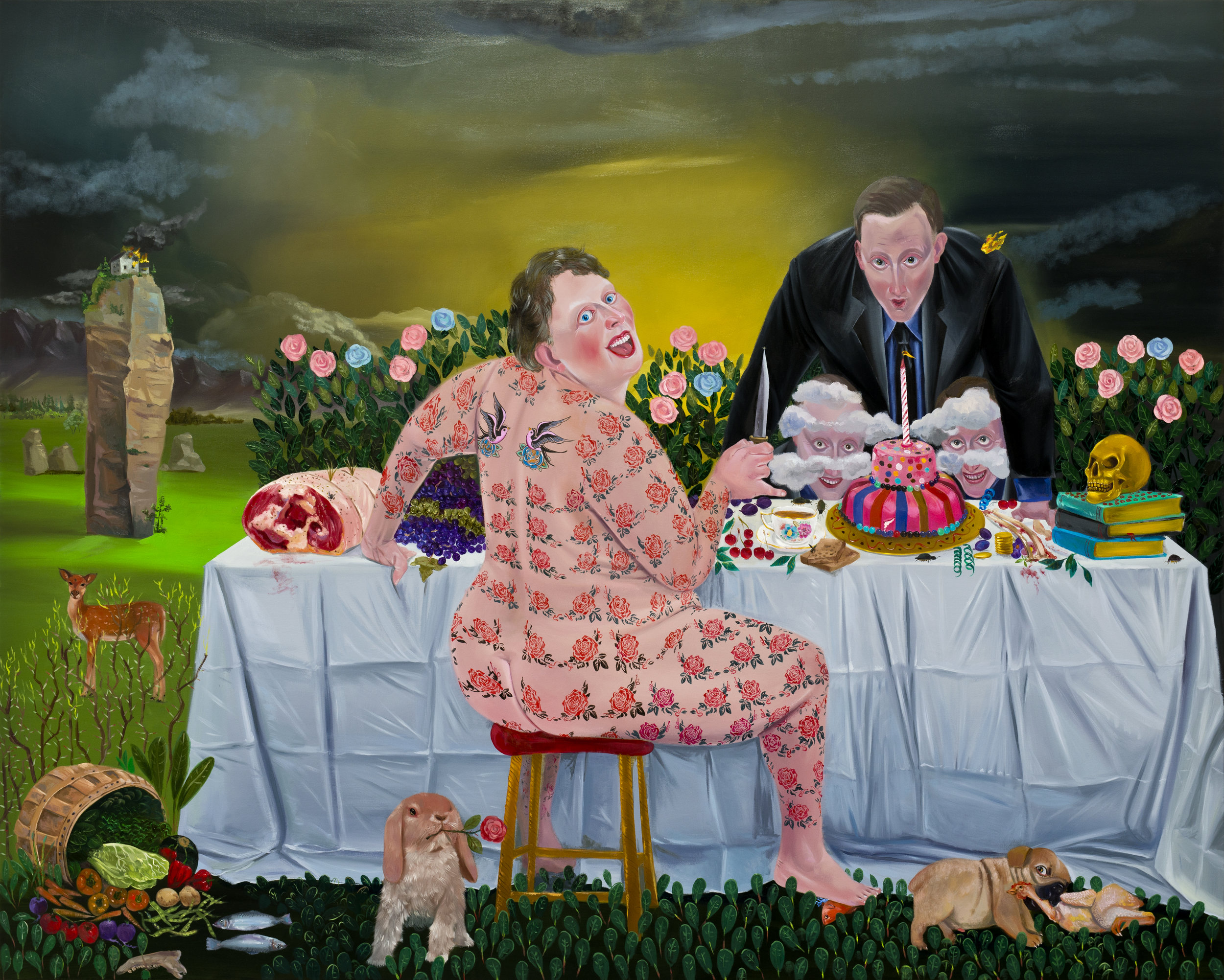  Kill Him Make Me Laugh V, 175x220cm, oil on canvas, 2014  (Private Collection) 