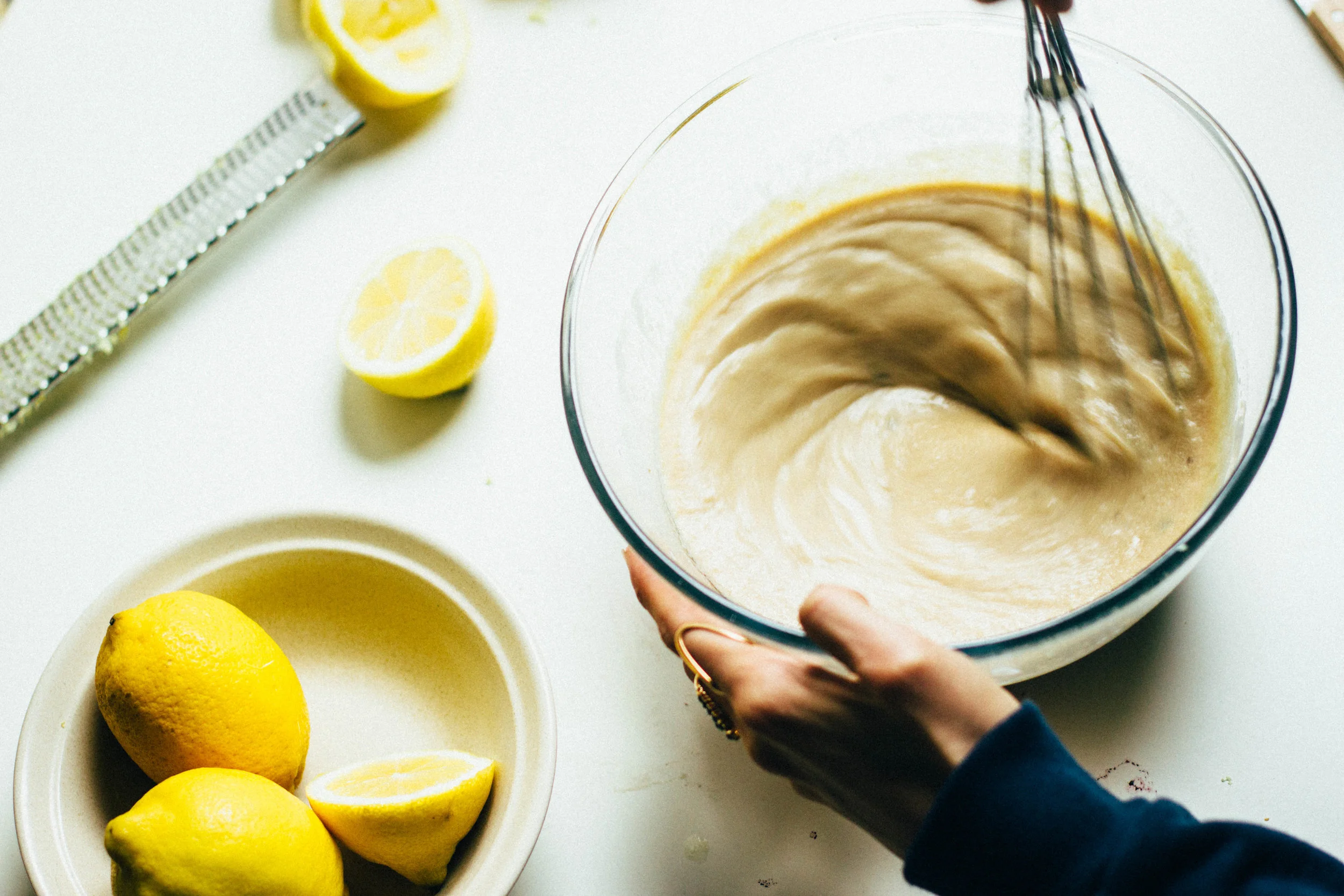 nutmeg and pear | gluten free + whole grain lemon-blueberry loaf cake (refined sugar free + dairy free easily)