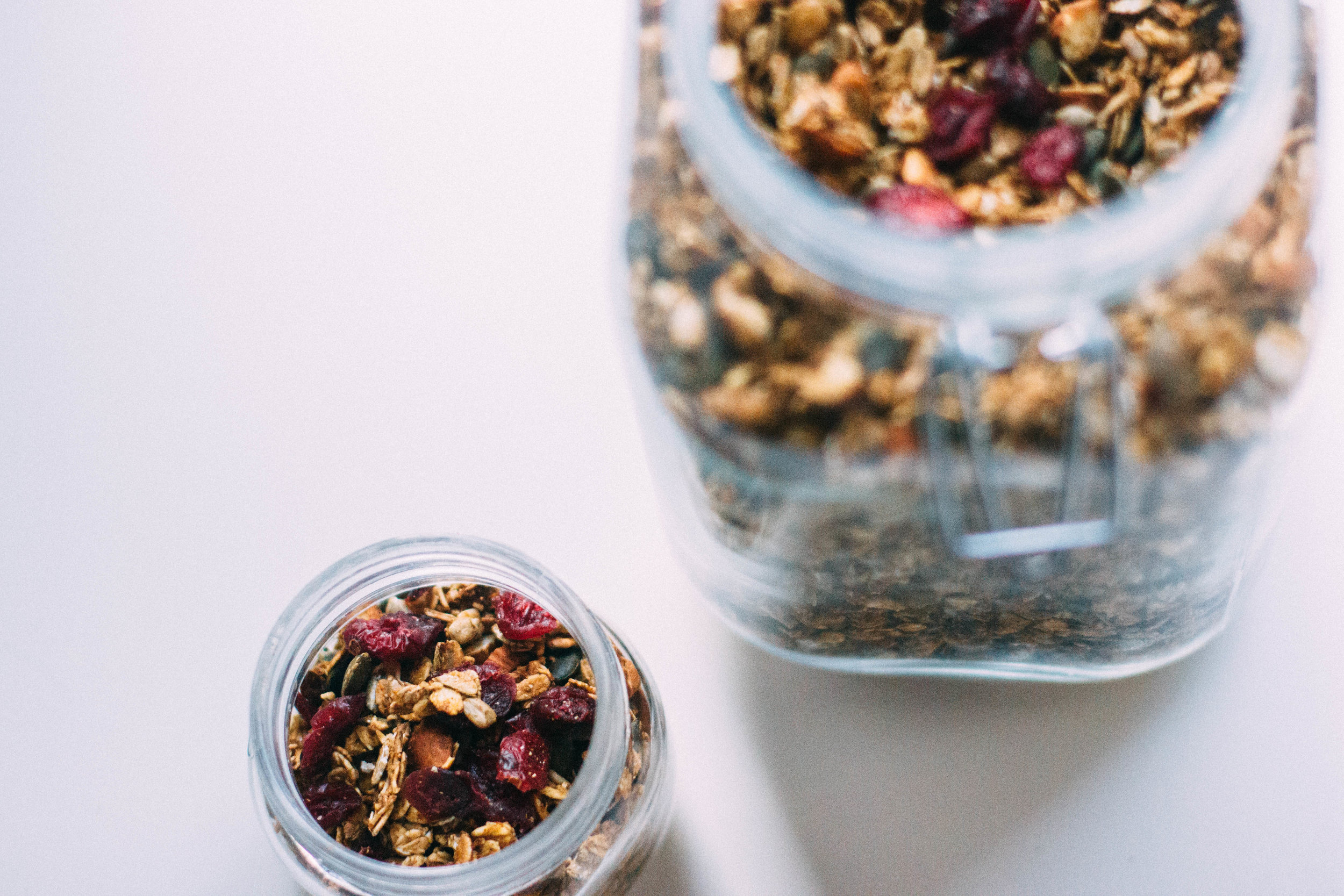 orange & cranberry granola