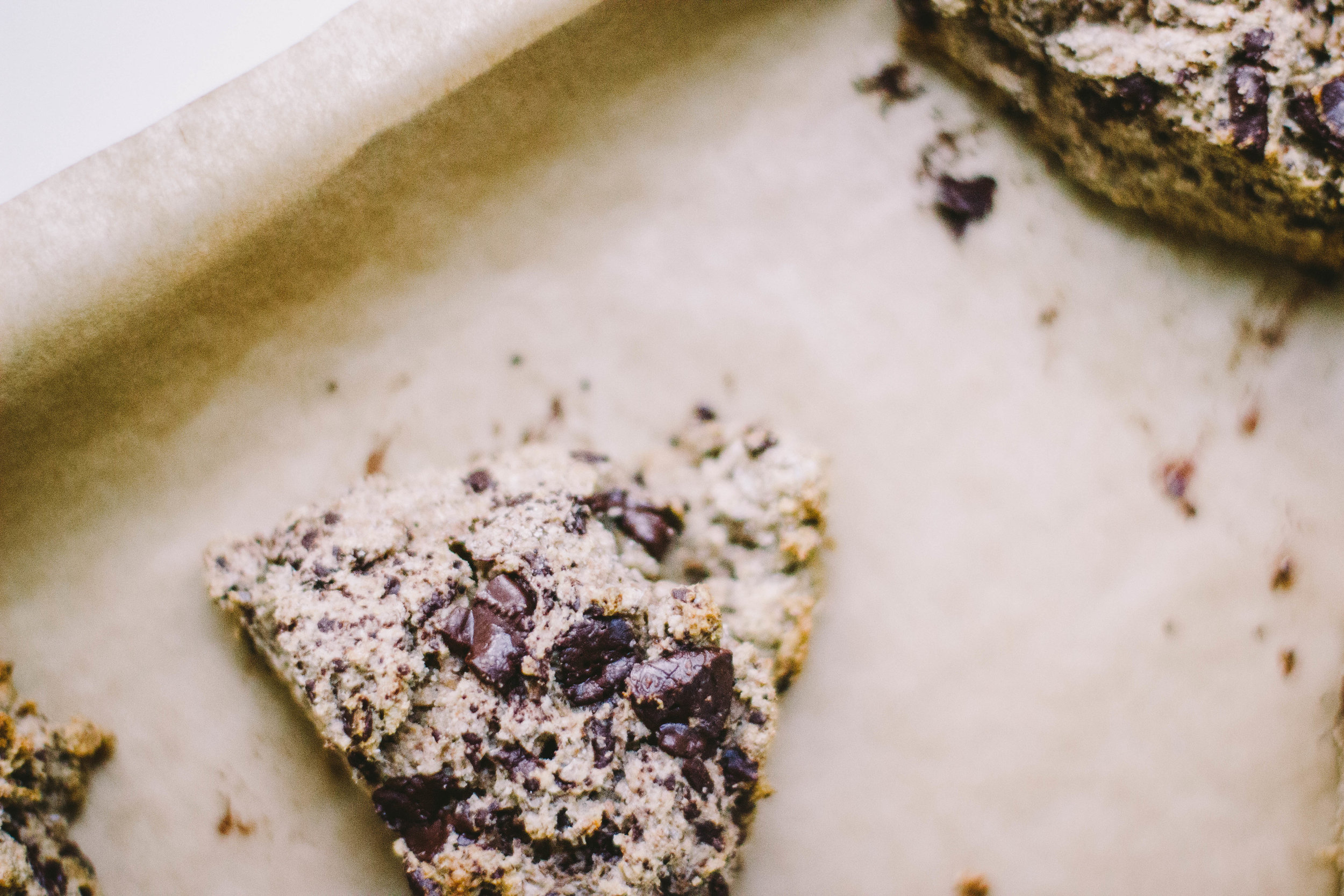 dark chocolate + cardamom scones