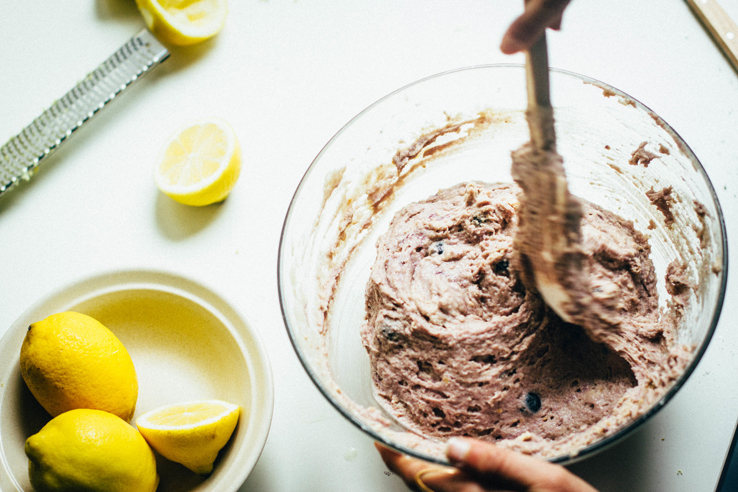 lemon-blueberry loaf